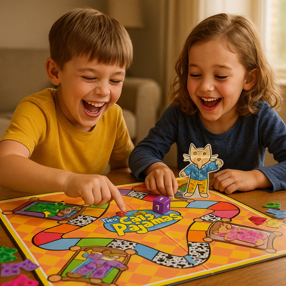 Juego de Mesa Gatos en Pijama