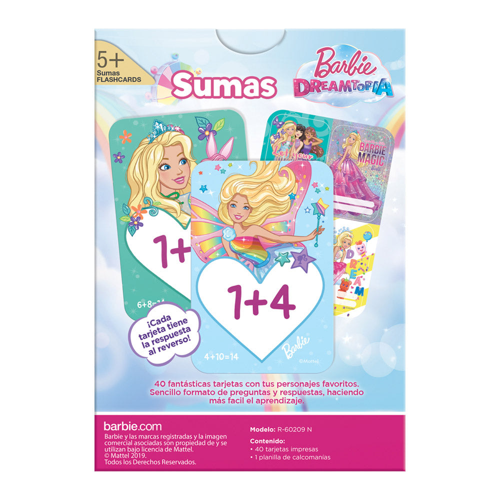 Flashcards Sumas de Barbie Dreamtopia - Novelty