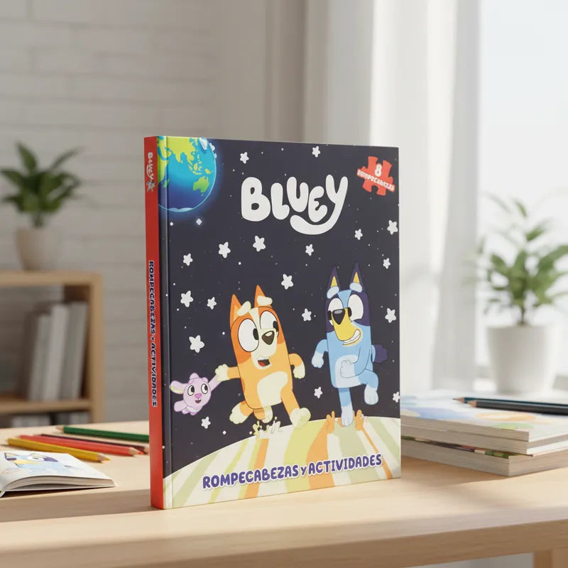 Libro Bluey de Actividades y Rompecabezas | Juegos Educativos Infantiles