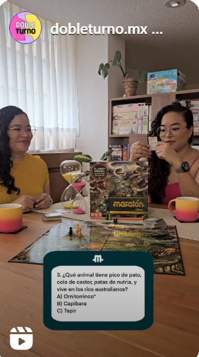 Amigos jugando el juego de maratón