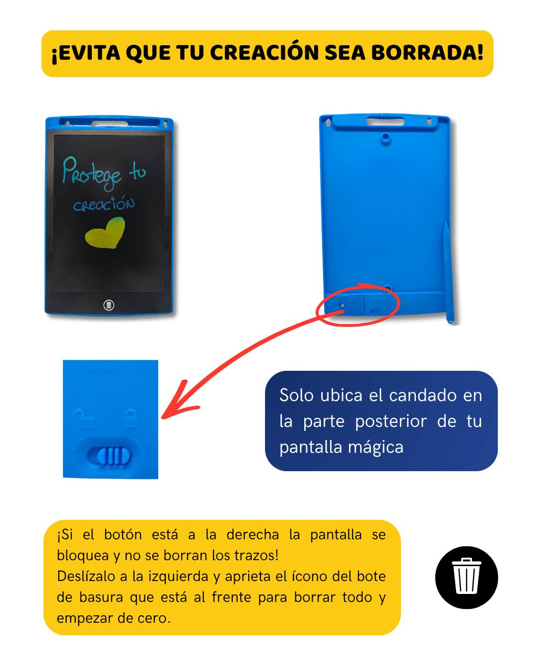 Libro Pantalla Mágica Bluey LCD para Dibujar y Borrar | Juguete Educativo