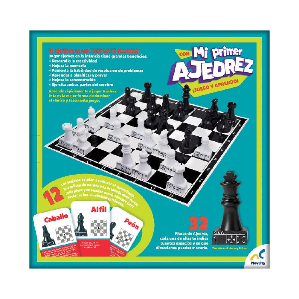 Mi Primer Ajedrez - My First Chess Set For Kids, Beginner Chess Game With Illustrated Board & Guide - View #2