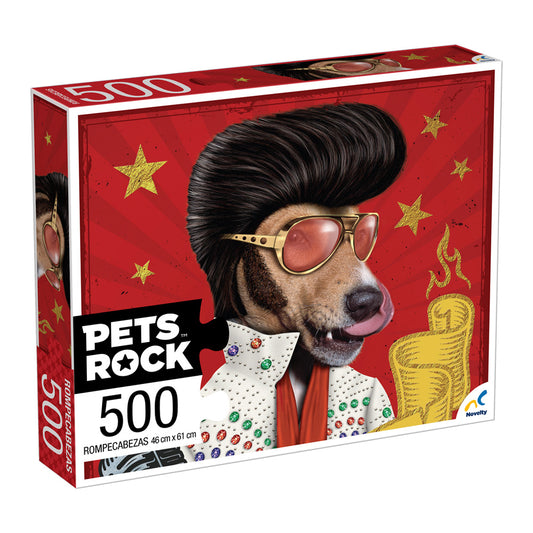 Rompecabezas Pets Rock Elvis 500 Piezas