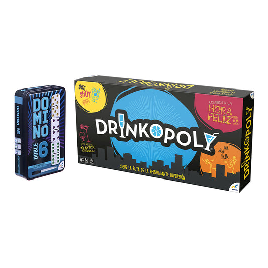 Paquete Drinkopoly con Dominó Doble 6
