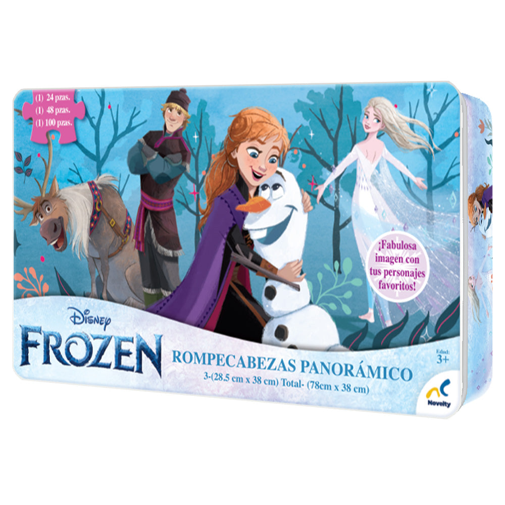 Rompecabezas de Frozen Panorámico 3 en 1 - Novelty