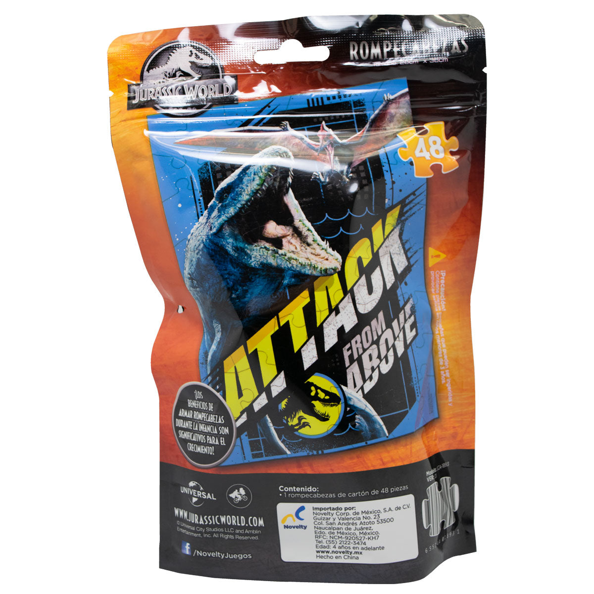 Rompecabezas Bolsa Foil Jurassic World 2 48 Piezas