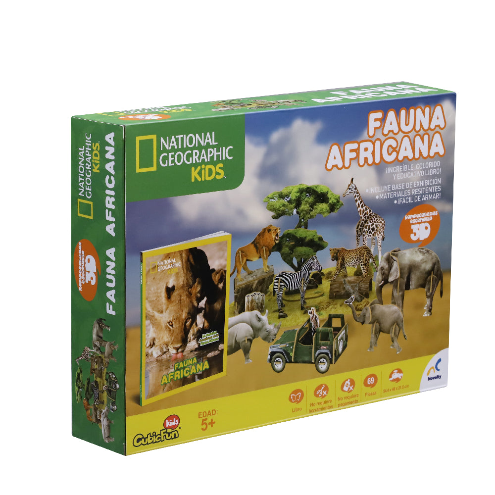 Rompecabezas 3D NatGeo Kids Fauna Africana