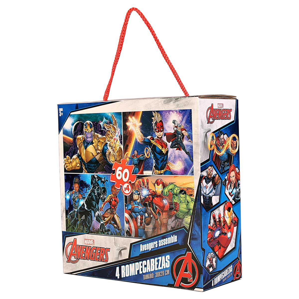 Rompecabezas 4 en 1 avengers