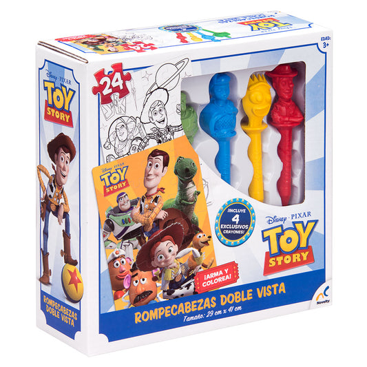 Rompecabeza Doble Vista + Crayones de Toy Story
