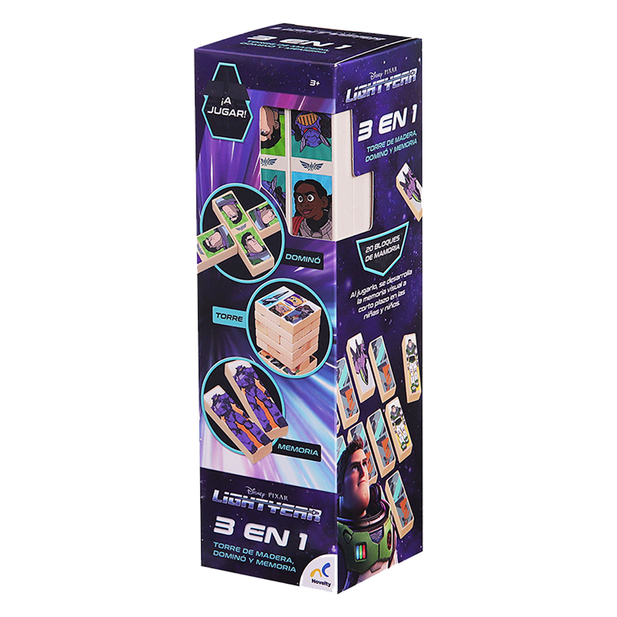 Torre de madera 3 en 1 lightyear