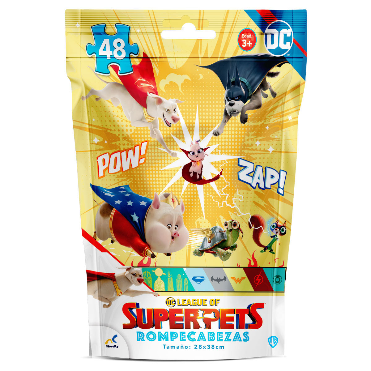 Rompecabezas en Bolsa Metalizada para Niños de DC Super Pets