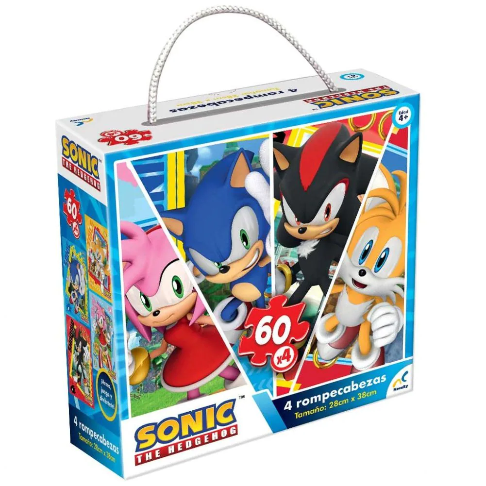 Rompecabezas 4 en 1 sonic