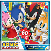 Rompecabezas 4 en 1 sonic