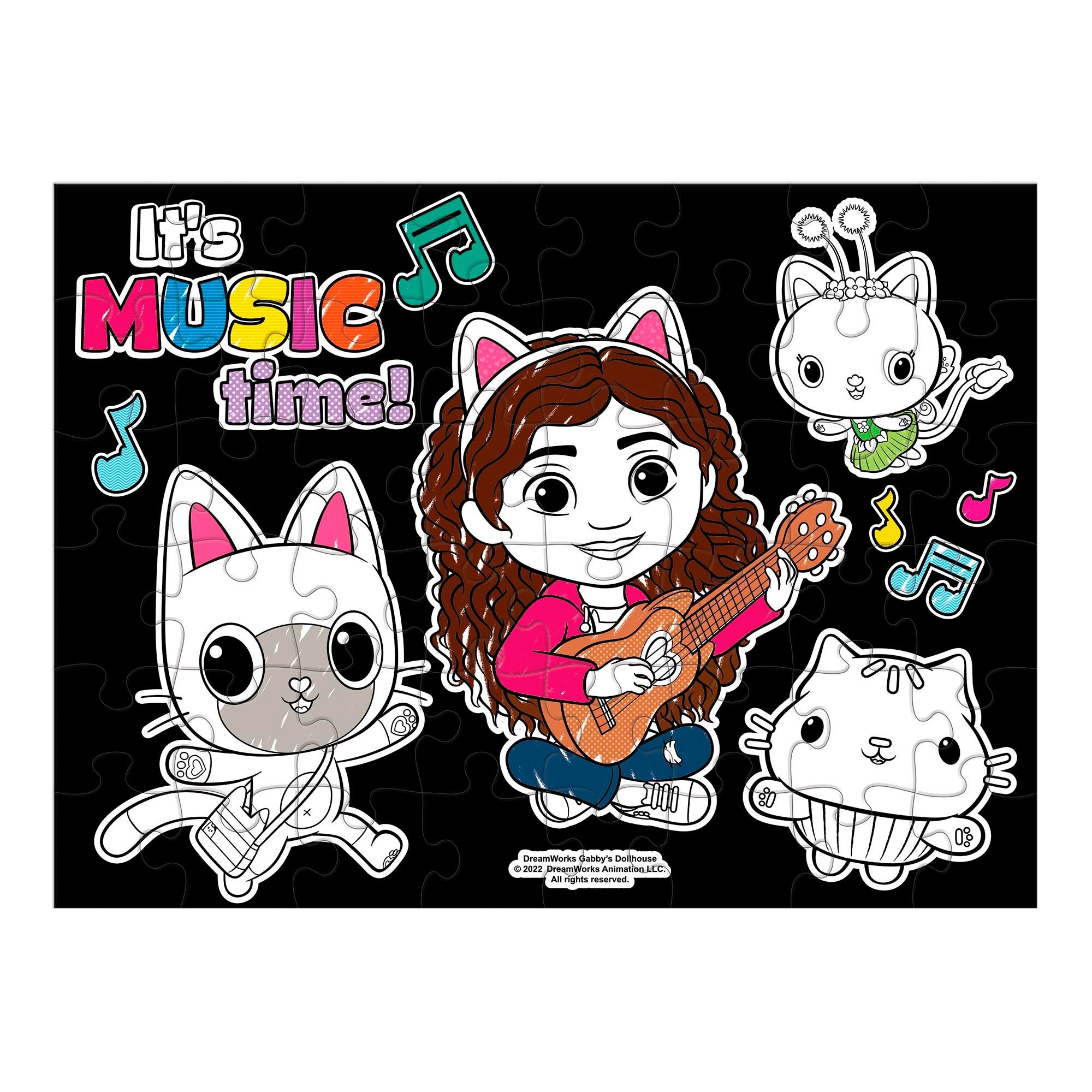 Rompecabezas Gabby´s Dollhouse Aterciopelado para colorear