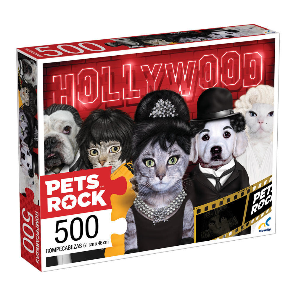 Rompecabezas Pets Rock Hollywood 500 Piezas