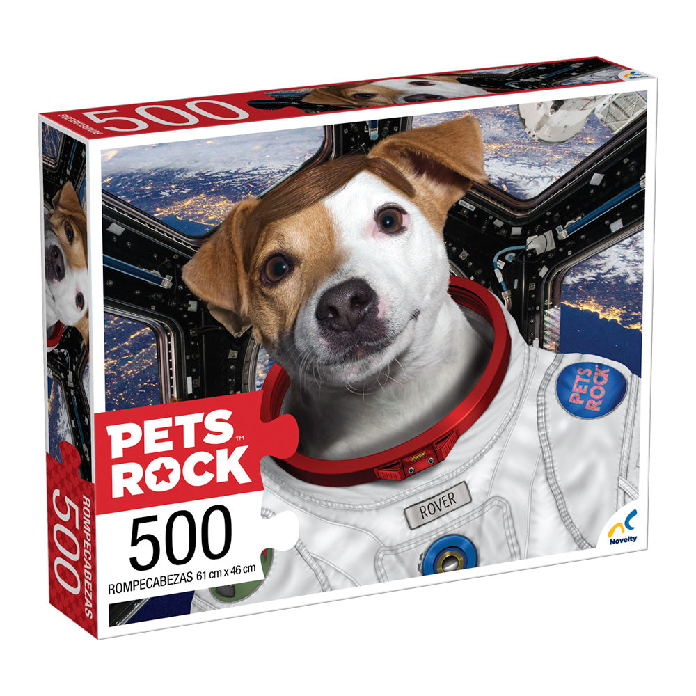 Rompecabezas Pets Rock Space Dog 500 Piezas