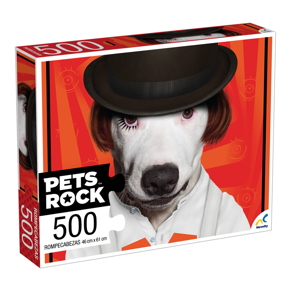 Rompecabezas Pets Rock Naranja Canina 500 piezas