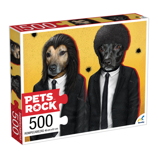 Rompecabezas Pets Rock Pup Fiction 500 Piezas