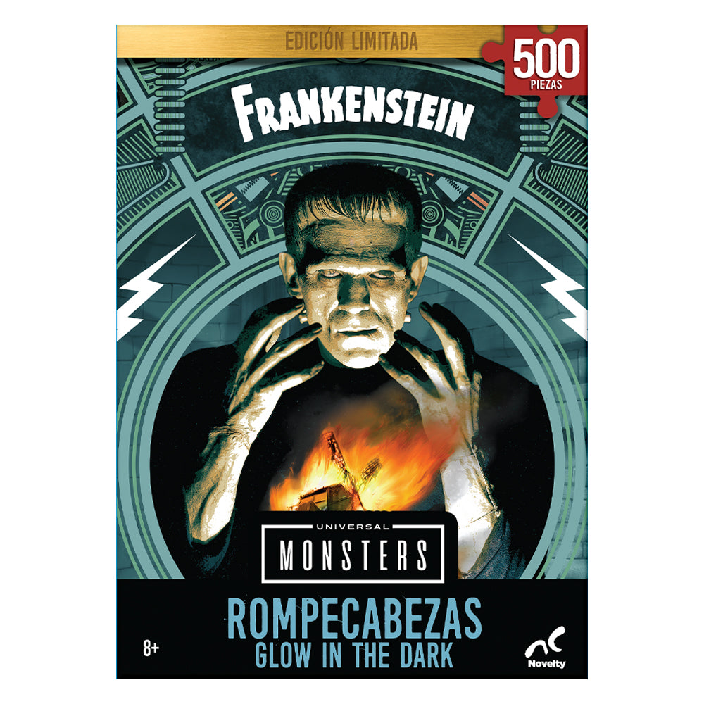 Rompecabezas Brilla en la oscuridad Frankenstein 500 Piezas