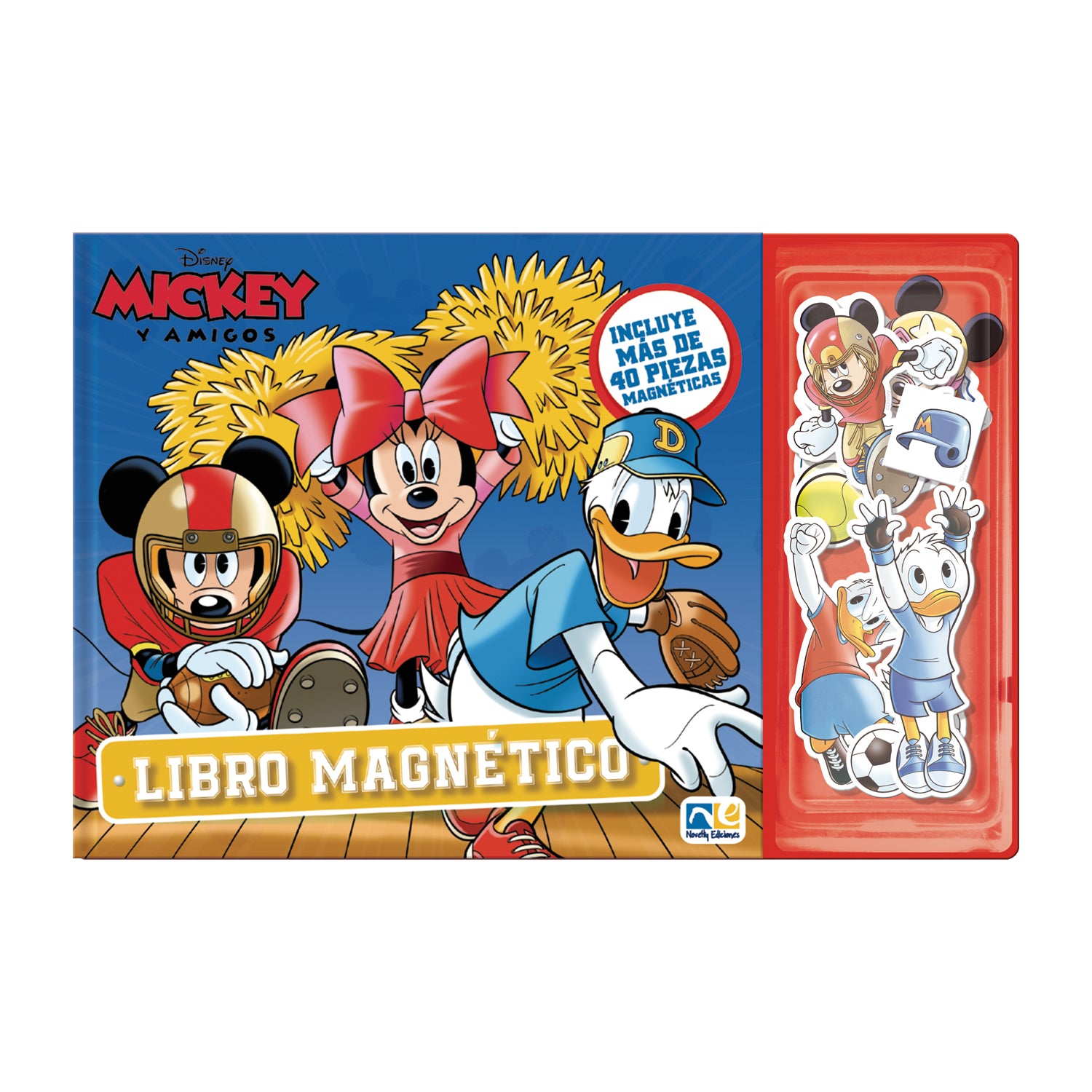 Novelty, Libro Magnético Disney Mickey Deportes, Mickey y sus amigos